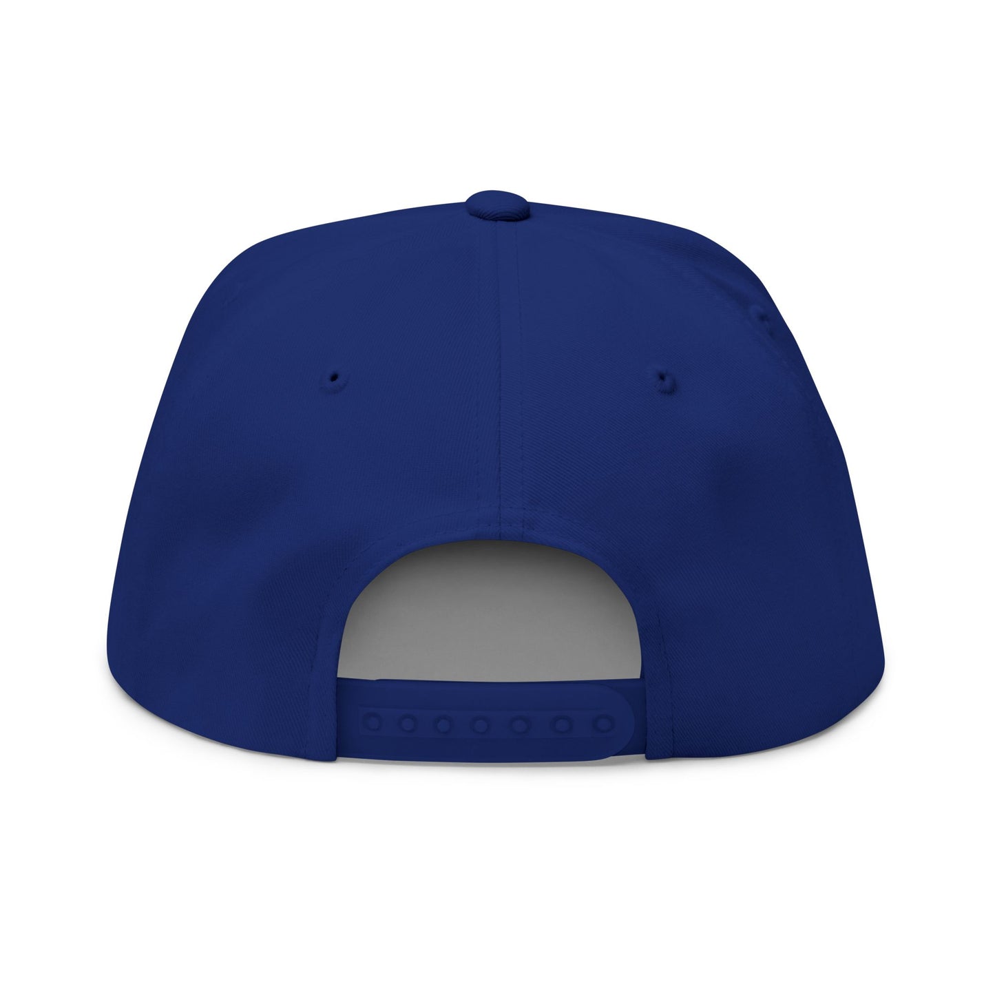 Stylish Embroidered Flat Bill Cap for Trendsetters, Adjustable Snapback