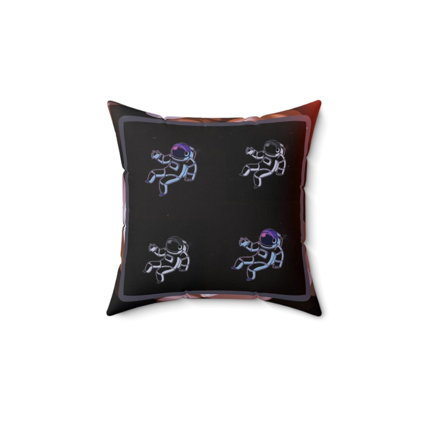 Astronaut Print Square Pillow - Cosmic Decor, Throw Pillow, Space Lover Gift, Unique Home Accent, Bedroom Cushion