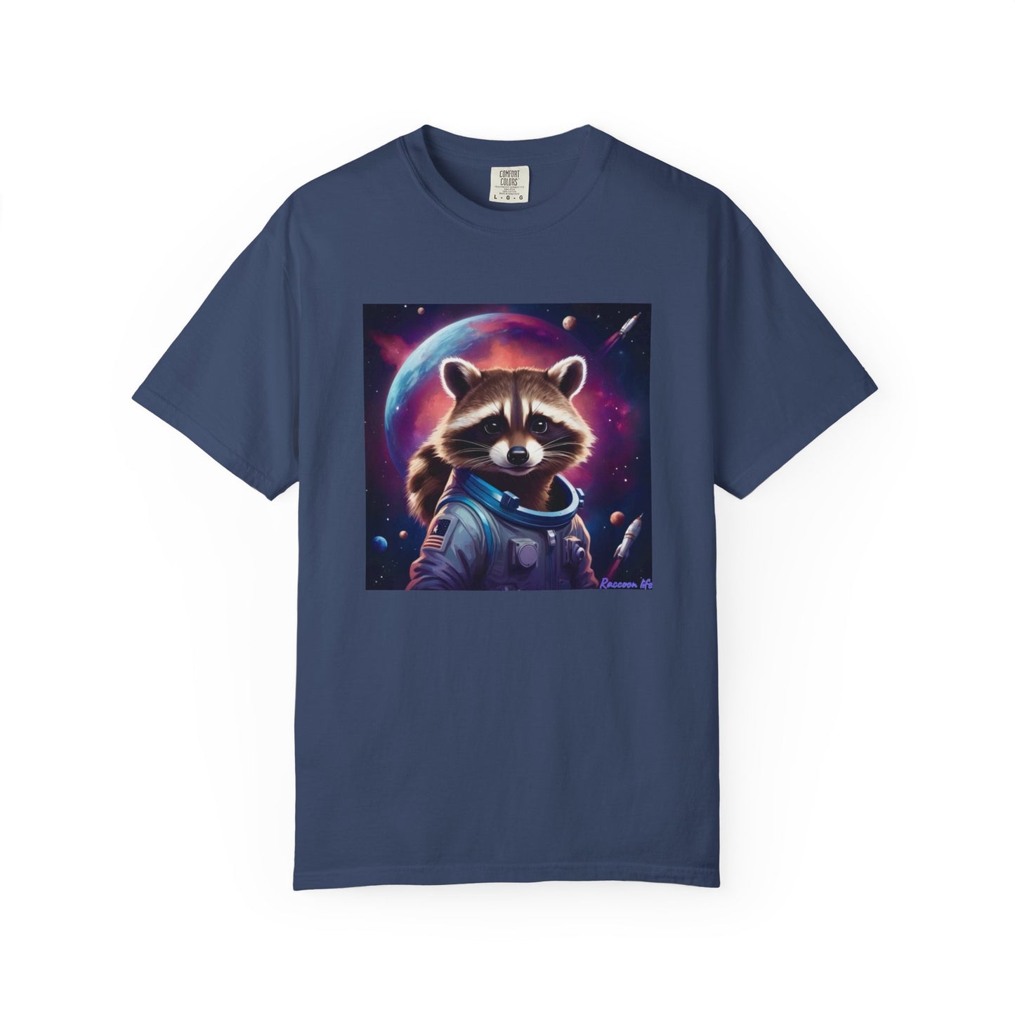 Cosmic Raccoon T-Shirt for Space Lovers