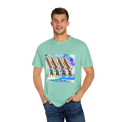 Vibrant Dog Lover Unisex T-shirt | Casual Wear, Pet-Themed Gift, Unique Graphic Tee, Fun Gift for Dog Owners, Colorful Art Shirt